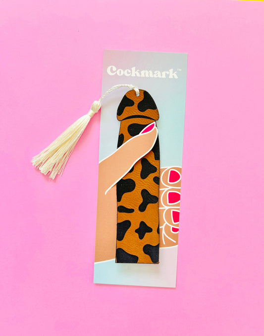 Cowprint Cockmarkâ„¢ Bookmark