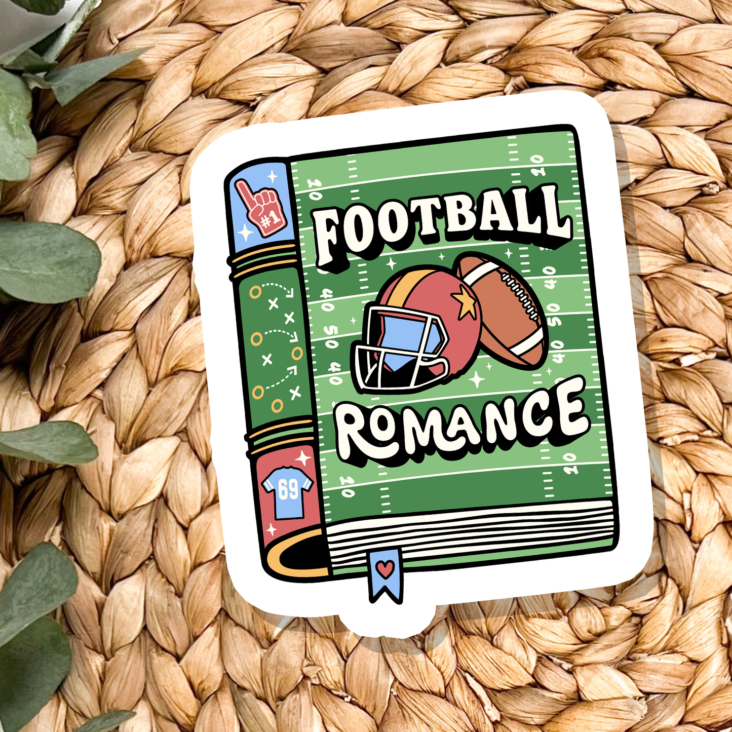 Football Romance Book Waterproof Vinyl Sticker