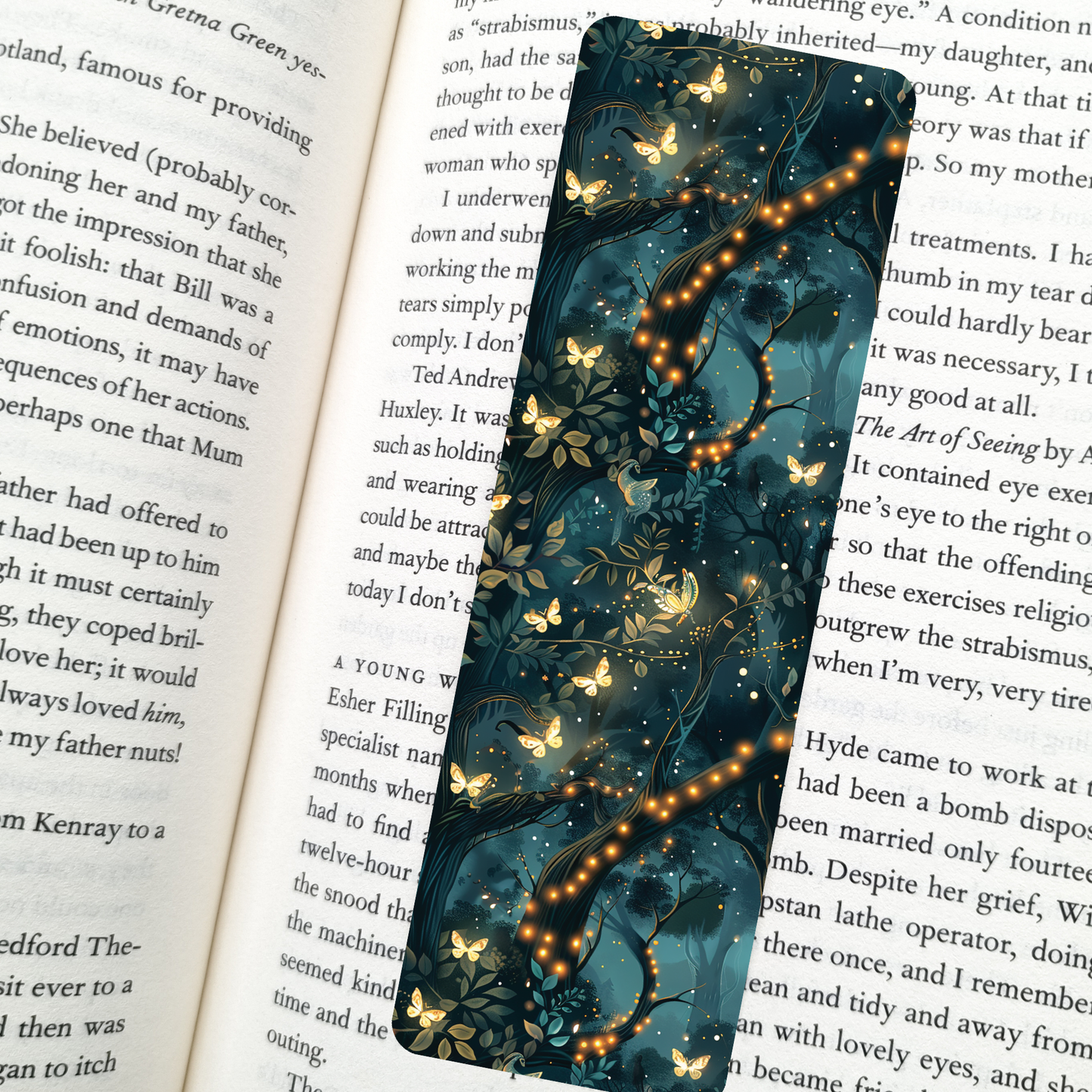Enchanted Forest Butterfly | Soft Matte Laminated Bookmark