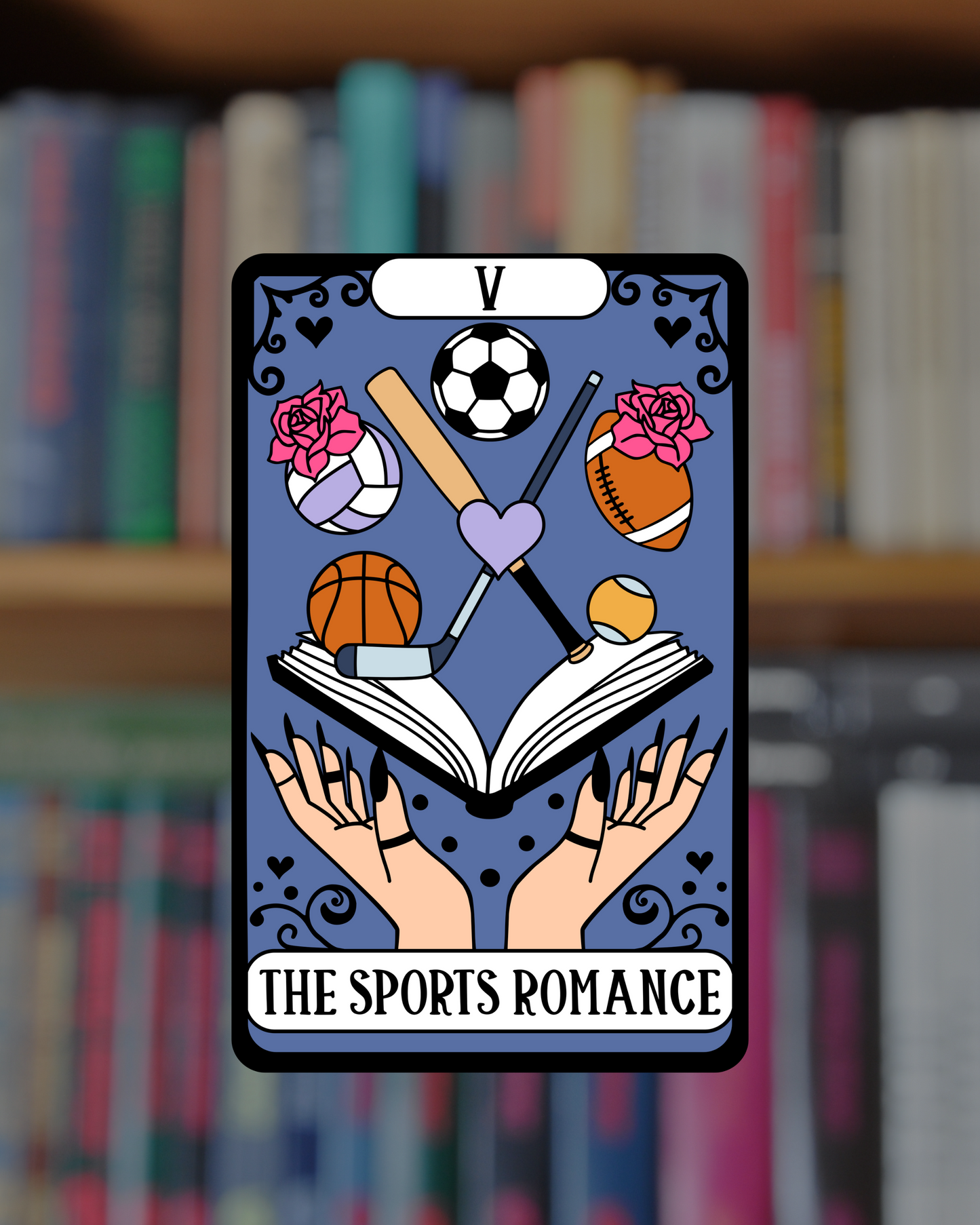 Sports Romance Tarot Card Sticker