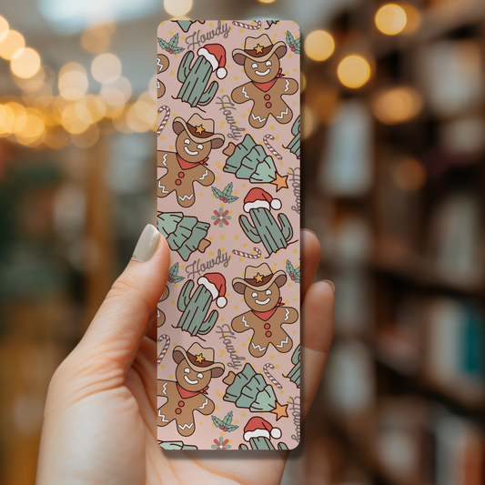 Cowboy Gingerbread Bookmark