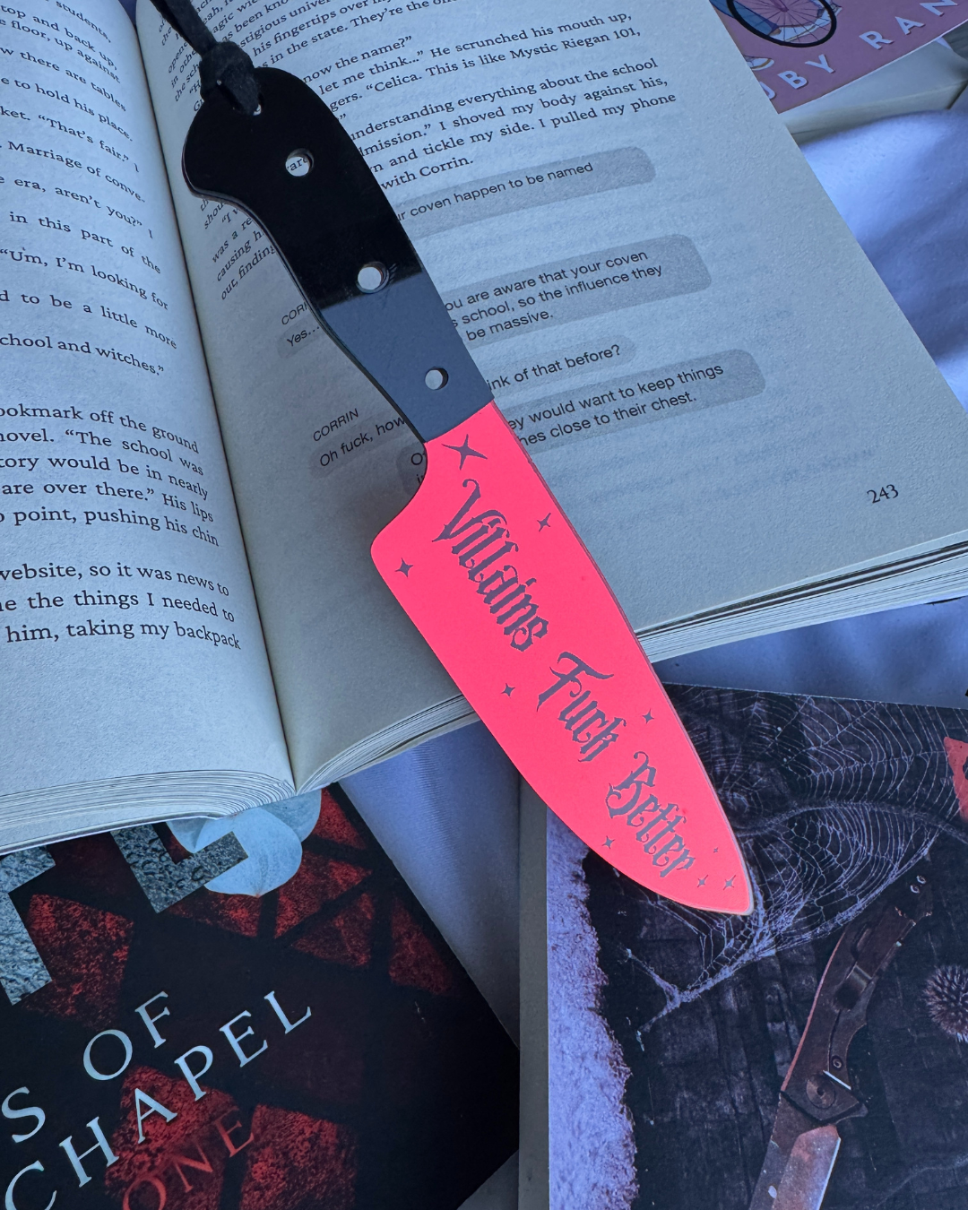 Villains Fuck Better - Mirrored Knife Bookmark
