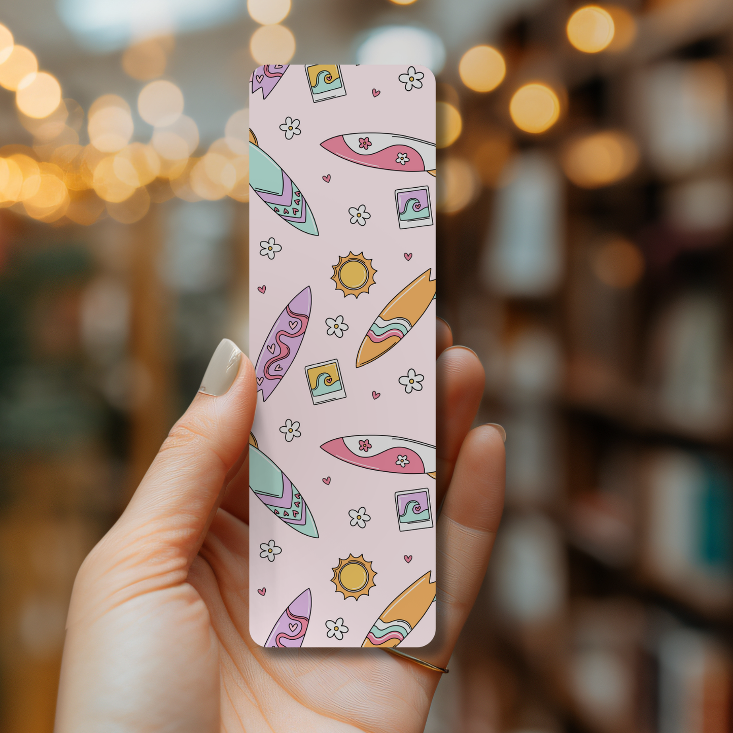 Beach Day Polaroid Bookmark