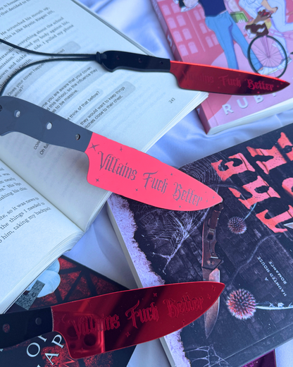 Villains Fuck Better - Mirrored Knife Bookmark