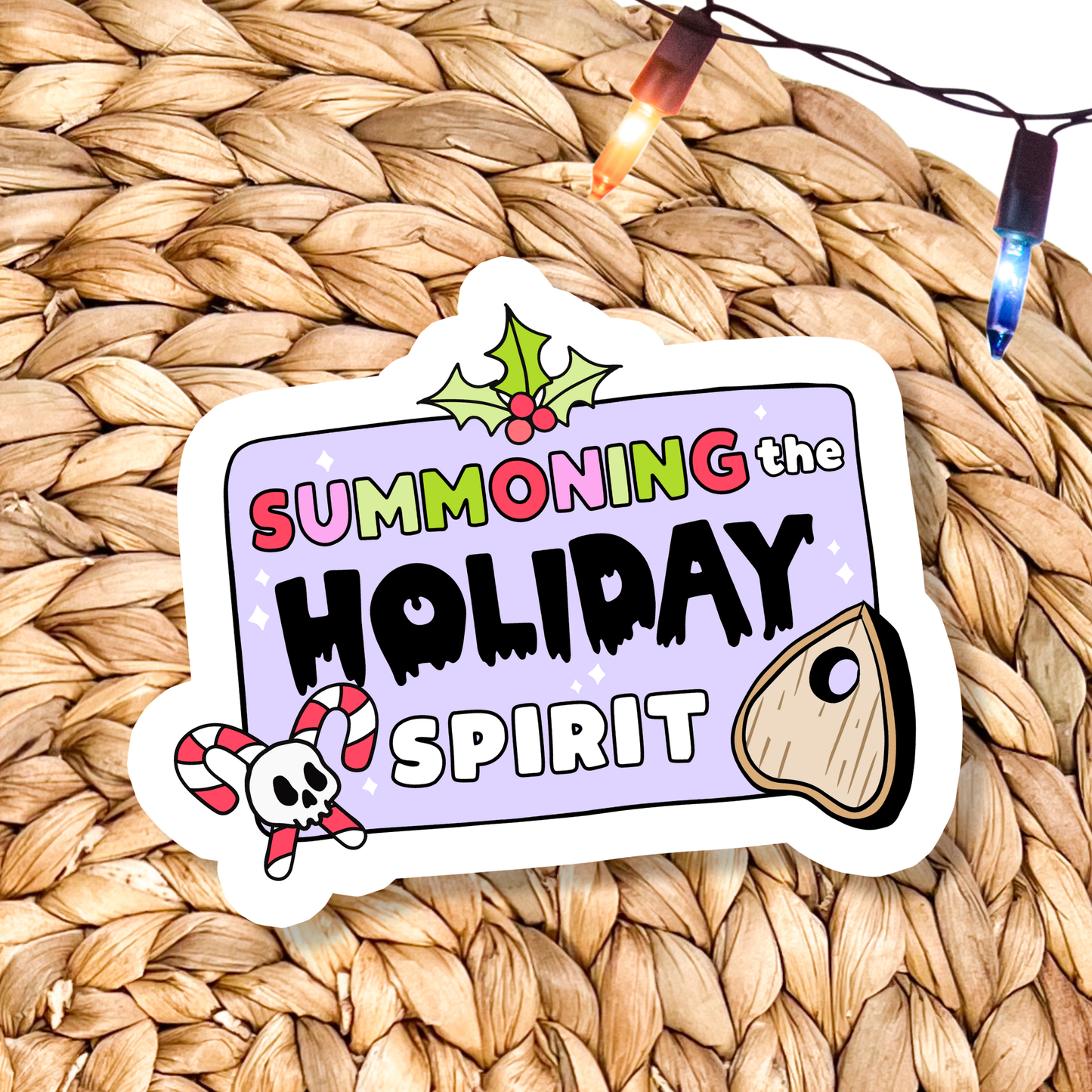 Summoning The Holiday Spirit Waterproof Vinyl Sticker