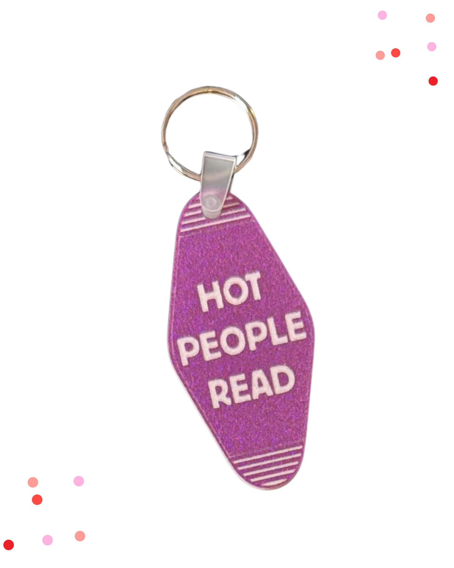 Hot People Read Keychain