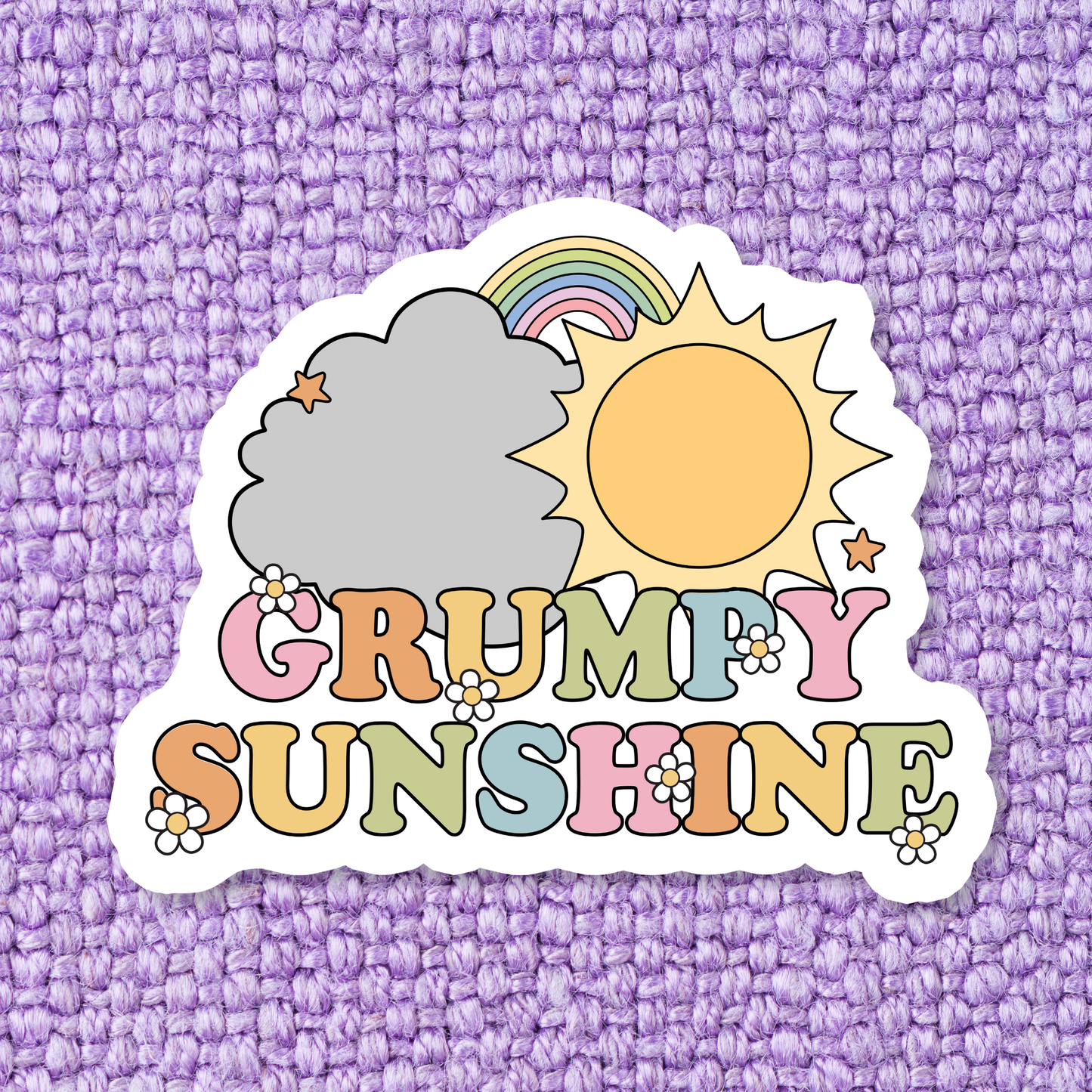 Grumpy Sunshine Waterproof Vinyl Sticker SB