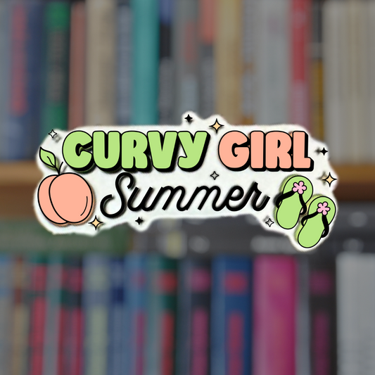 Curvy Girl Summer Vinyl Sticker
