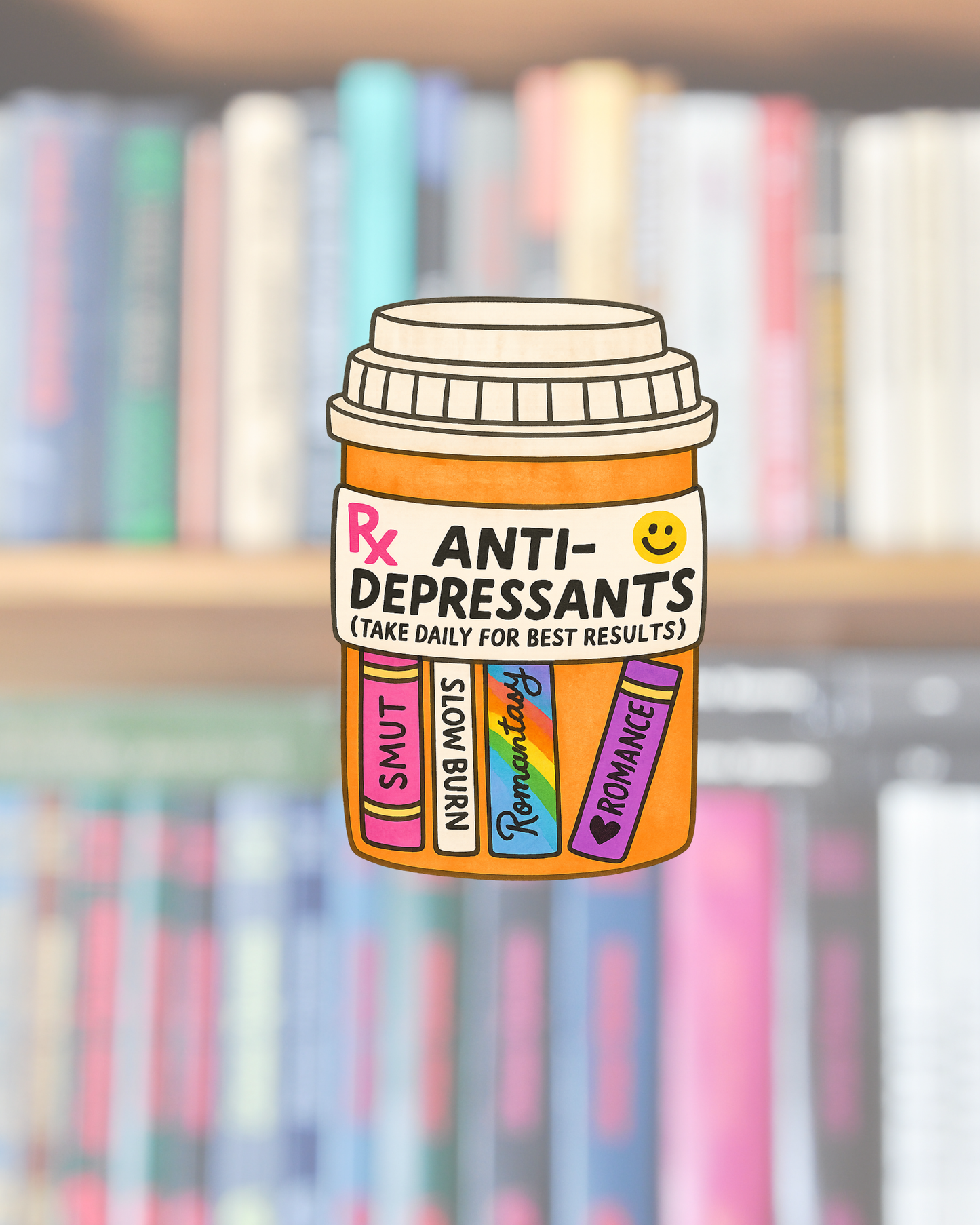Antidepressant Books Sticker