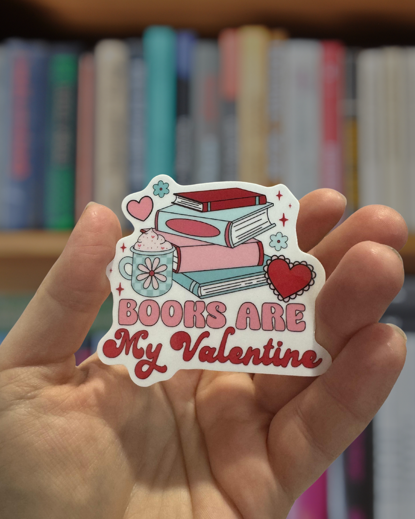 Books Are My Valentine Sticker