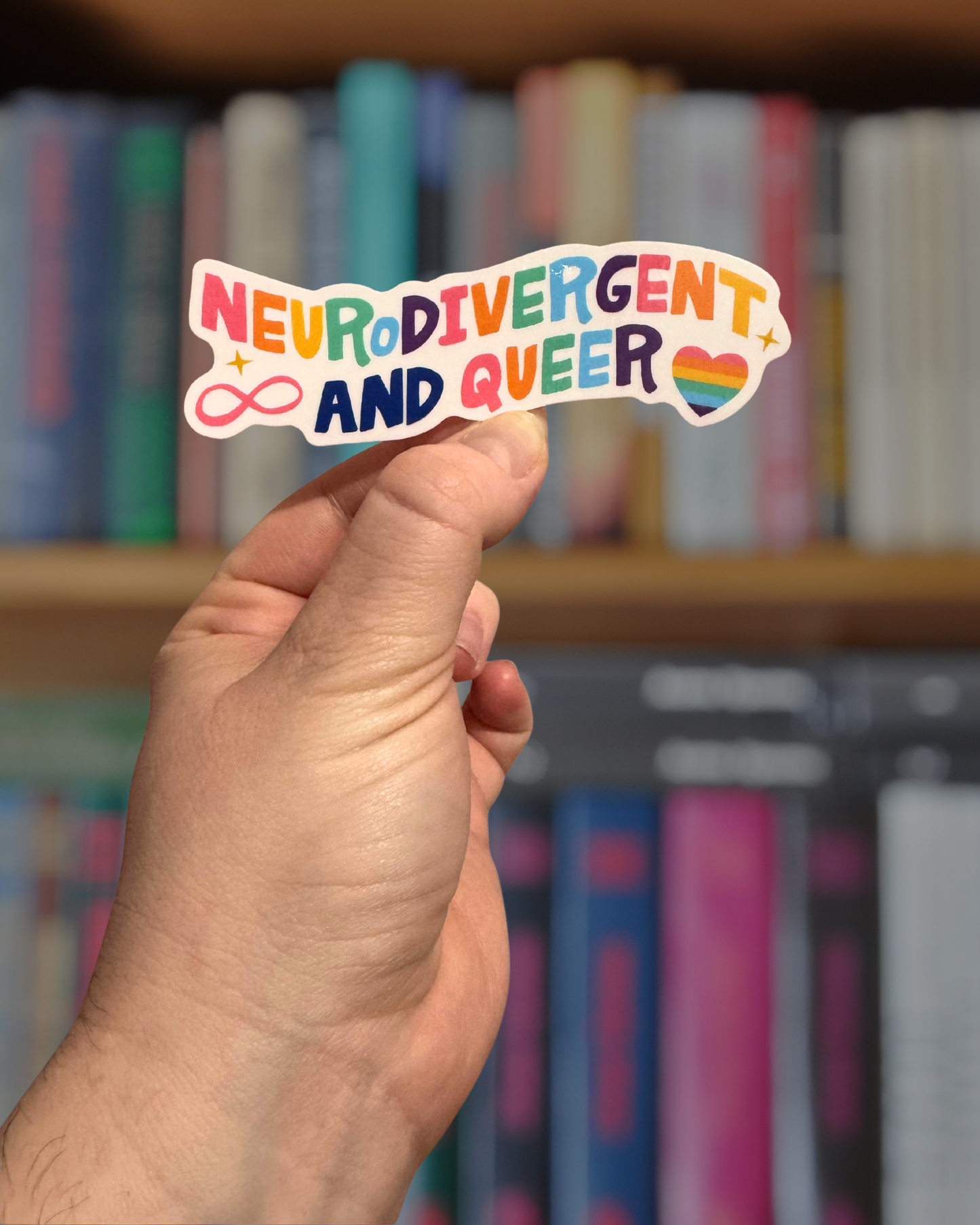 Neurodivergent & Queer Sticker