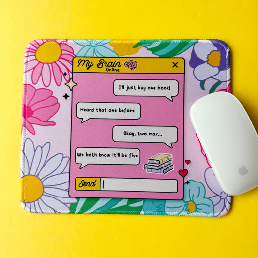 'My Brain Online' Mousepad