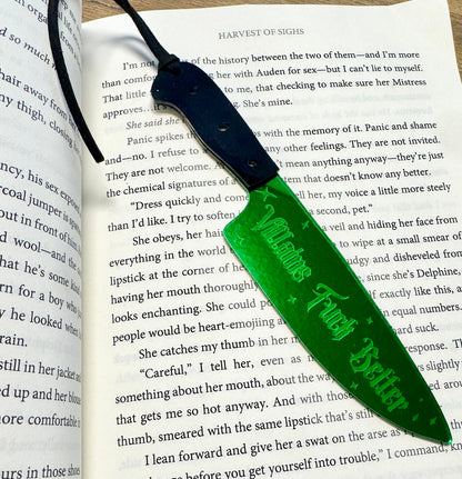 Villains Fuck Better - Mirrored Knife Bookmark