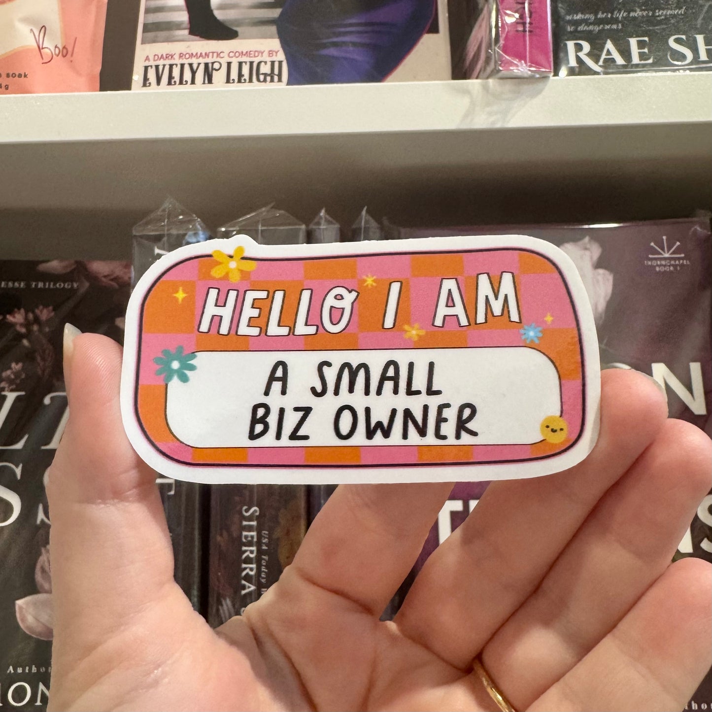 Hello I am a Small Biz Owner Sticker