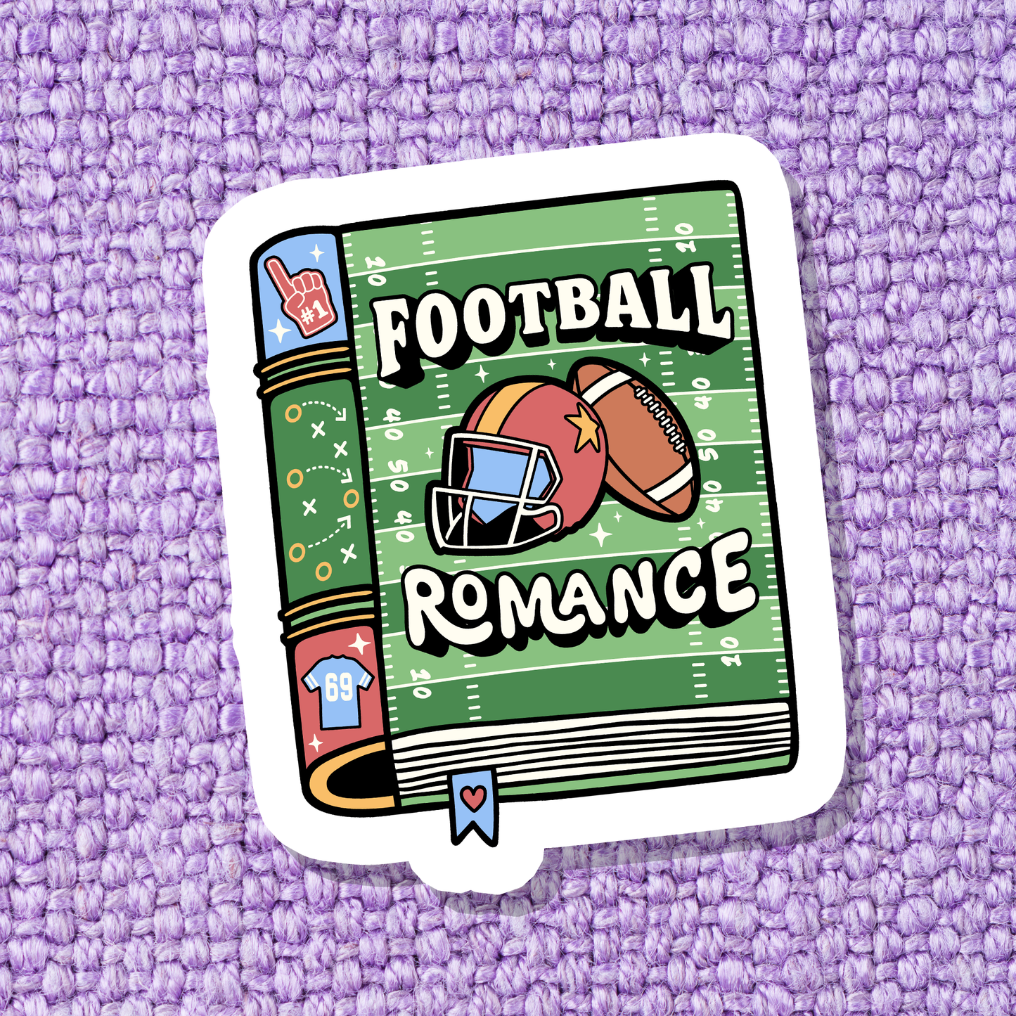 Football Romance Book Waterproof Vinyl Sticker