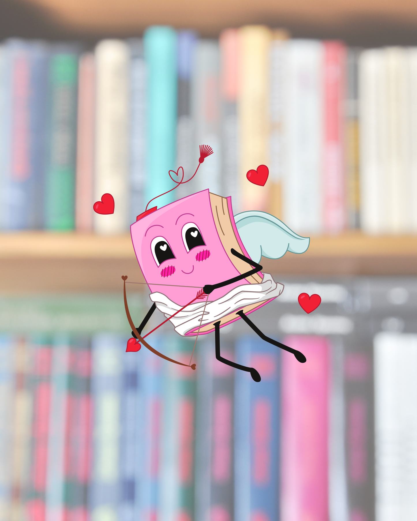 Cupid Scribbles Valentine's Sticker