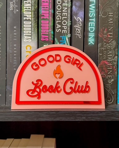 Good Girl Book Club - Acrylic Shelf Sign