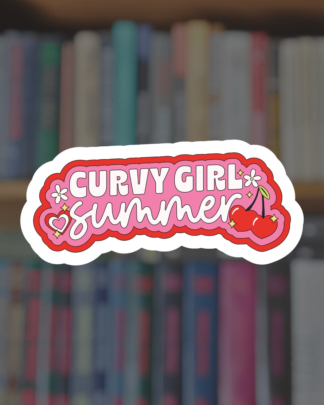 Curvy Girl Summer Sticker