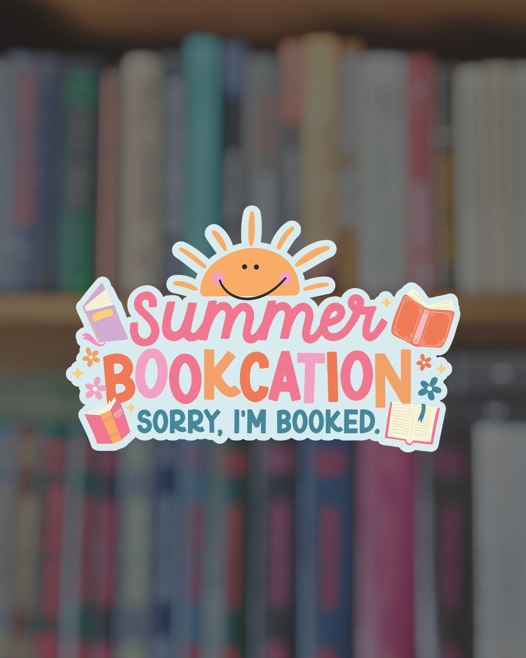 Summer Bookcation Sticker