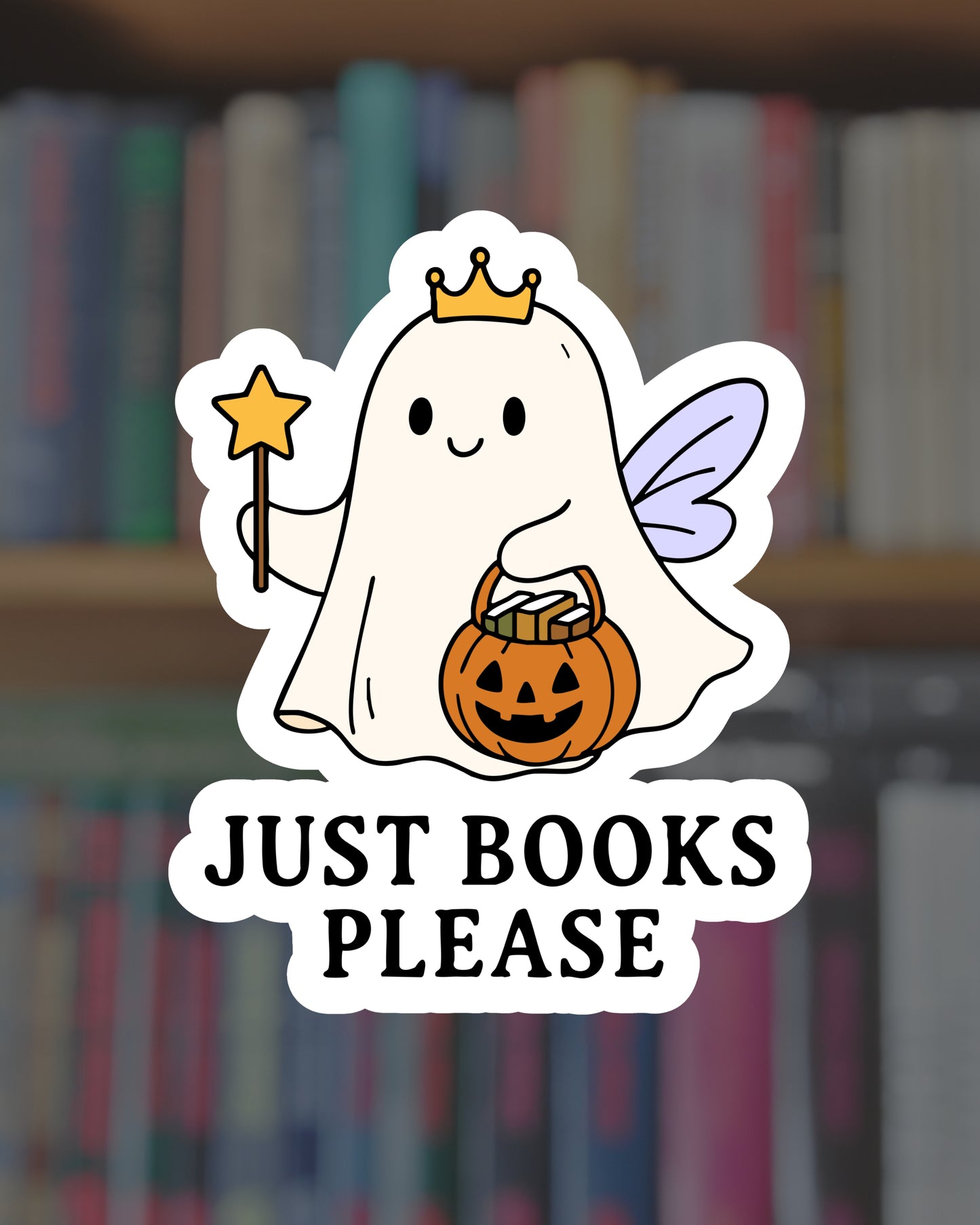 Just Books Please Sticker