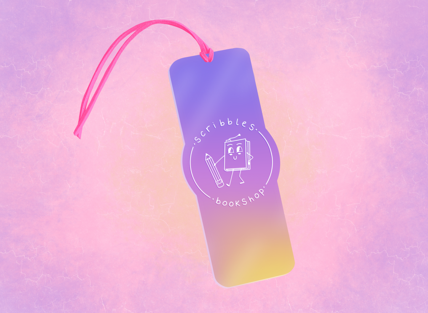 Mini Acrylic Scribbles Bookmark