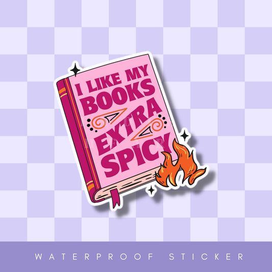 Extra Spicy Books Vinyl Sticker