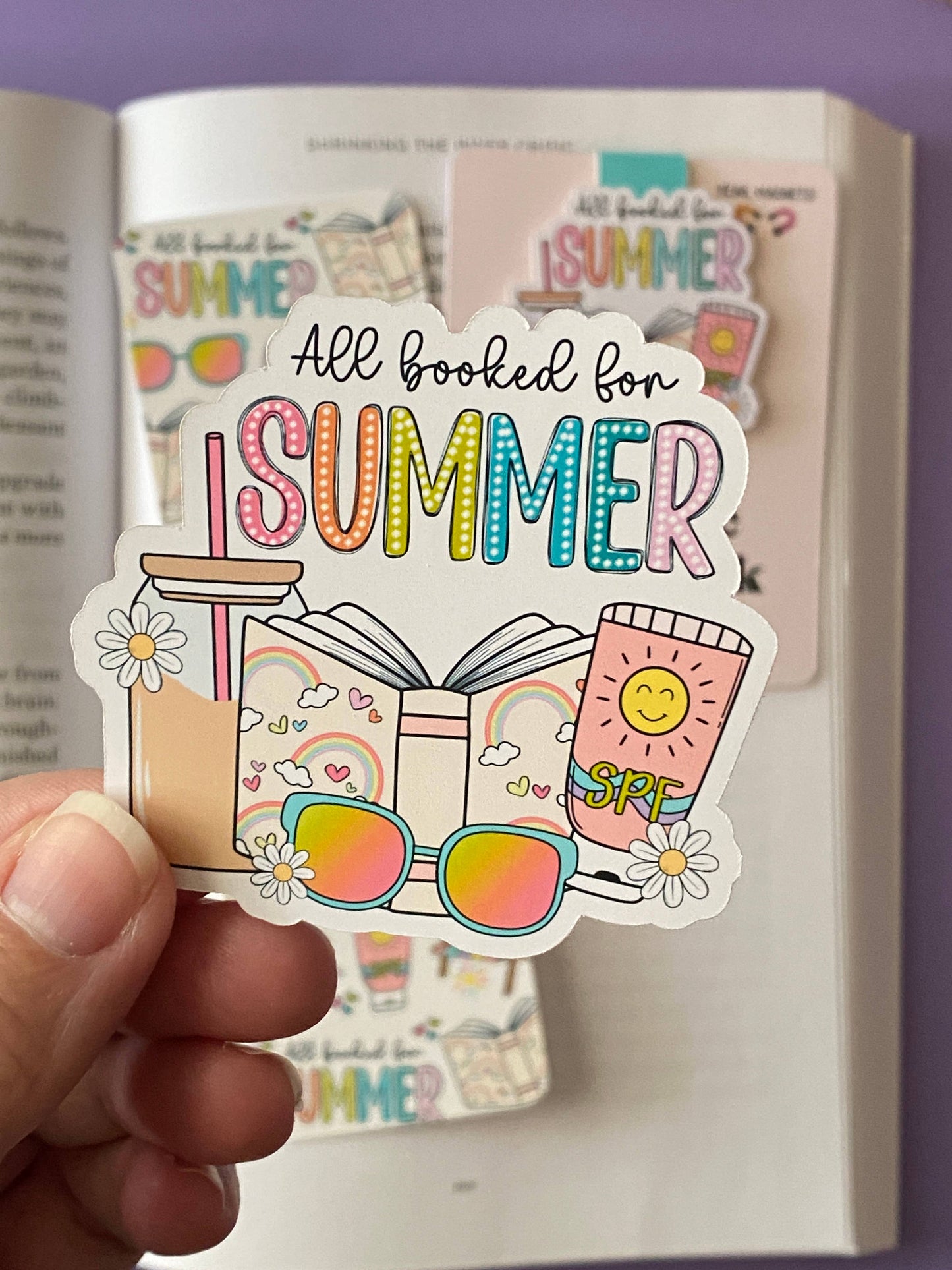 All Booked For Summer Sticker