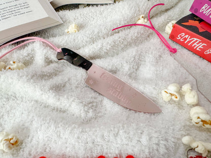 Feeling Stabby - Blush Mirror Knife Bookmark