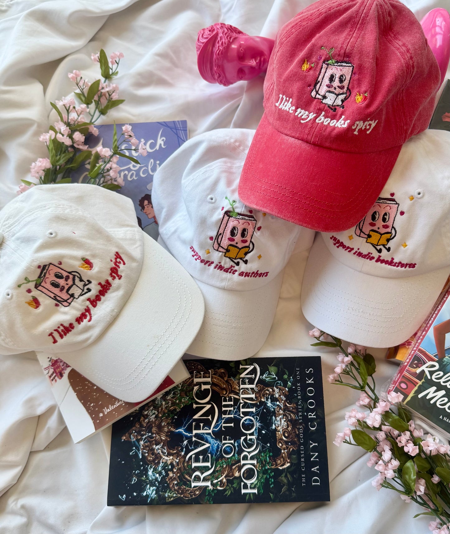 [PREORDER] 'I like my books spicy' Embroidered Hat