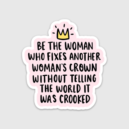 Woman's Crown Sticker