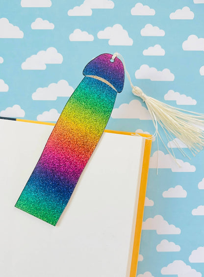 Rainbow Cockmark® Glitter Bookmark