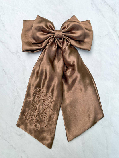 Read Up, Cowgirl Bow Clip | Bookish Hair Accessory