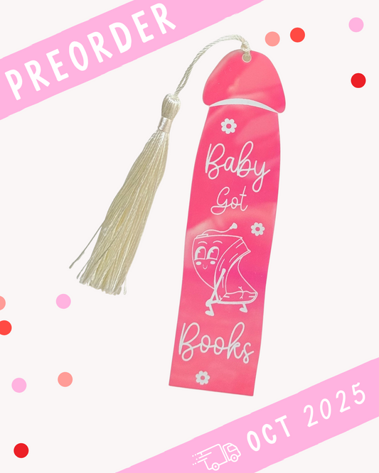 [Preorder] Baby Got Books Cockmark Bookmark