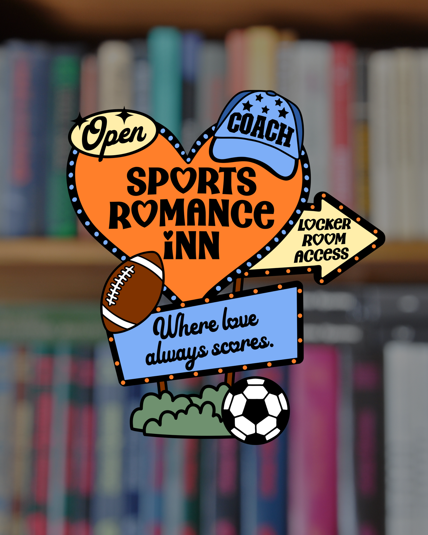 Sports Romance Inn Sticker