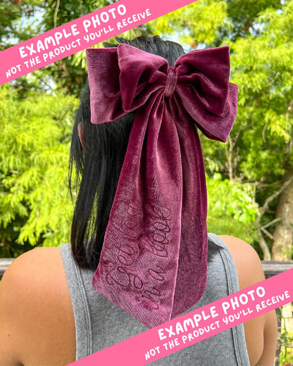 Holidays Are Booked Velvet Bow | Bookish Hair Accessory