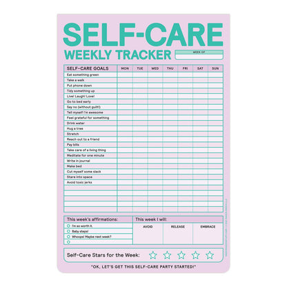 Self-Care Weekly Tracker Pad (Pastel Version)