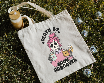 Death By Book Hangover Tote Bag