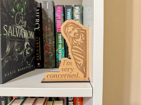 Jesus Is Concerned - Wood Shelf Sign