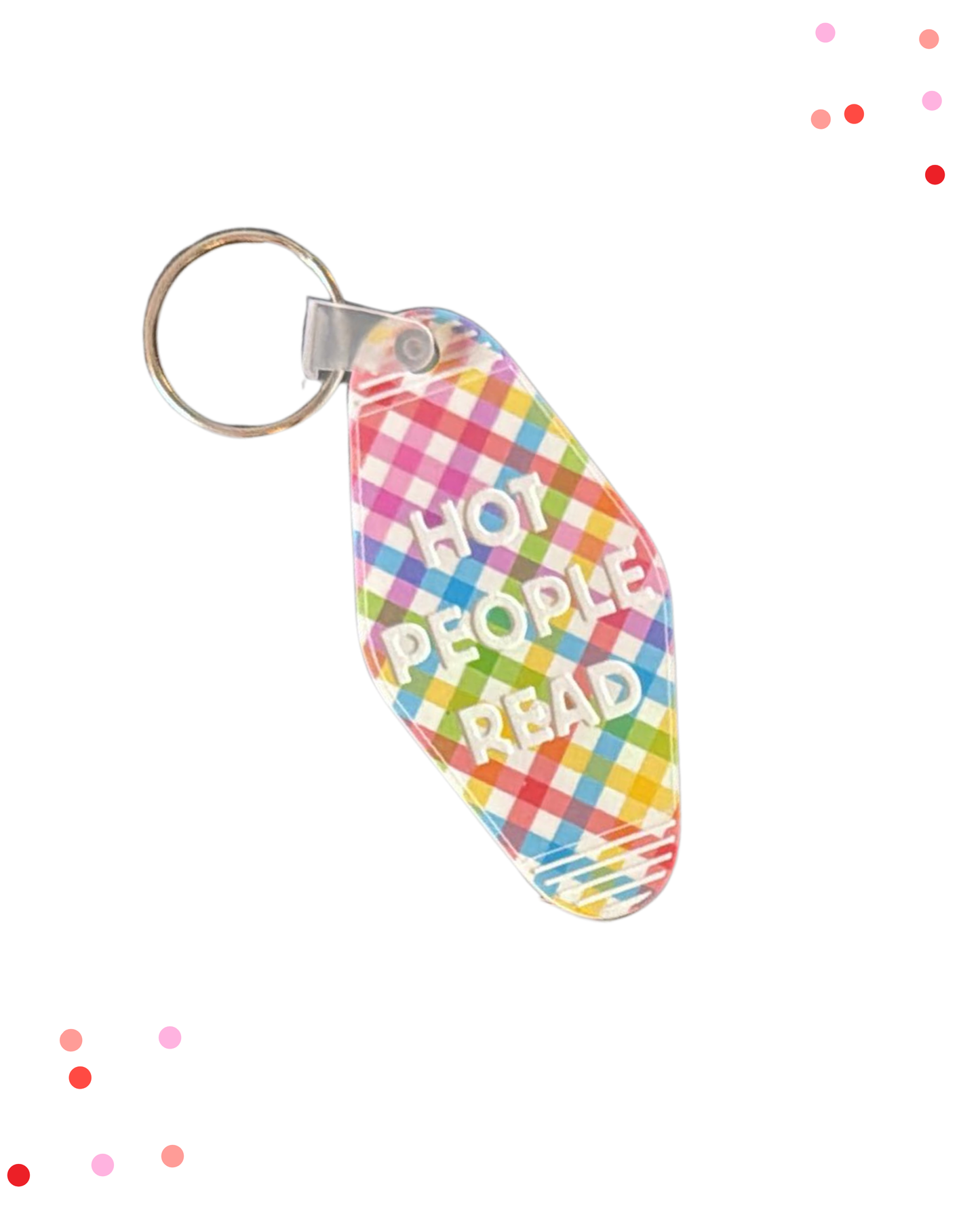 Hot People Read Keychain