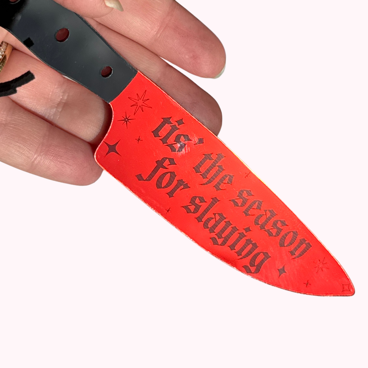 'Tis The Season for Slaying - Mirrored Knife Bookmark