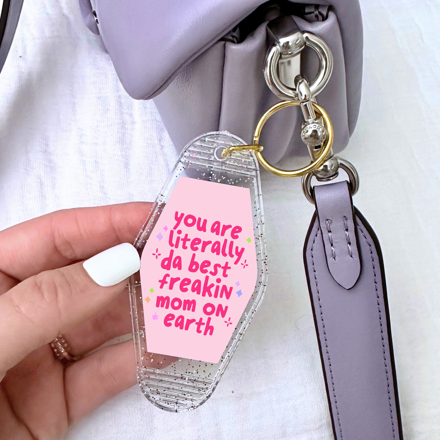 'Best Freakin Mom' Keychain