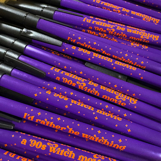 I'd Rather Be Watching a 90s Witch Movie Ballpoint Pen