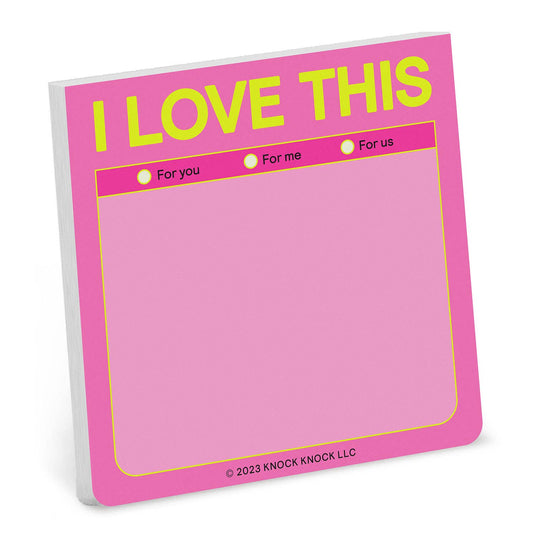 I Love This Sticky Note (Pastel Version)