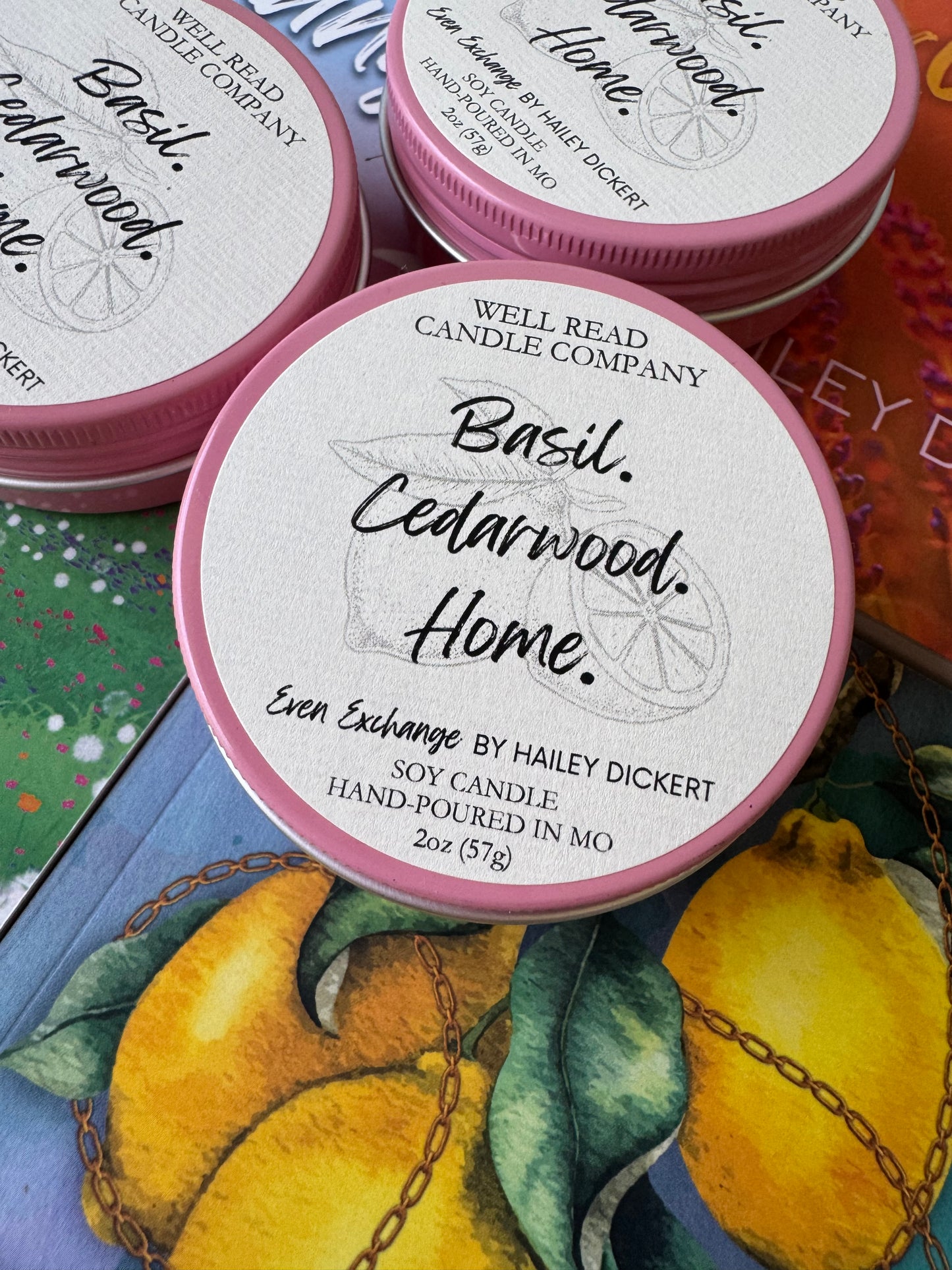 'Basil. Cedarwood. Home' Candle