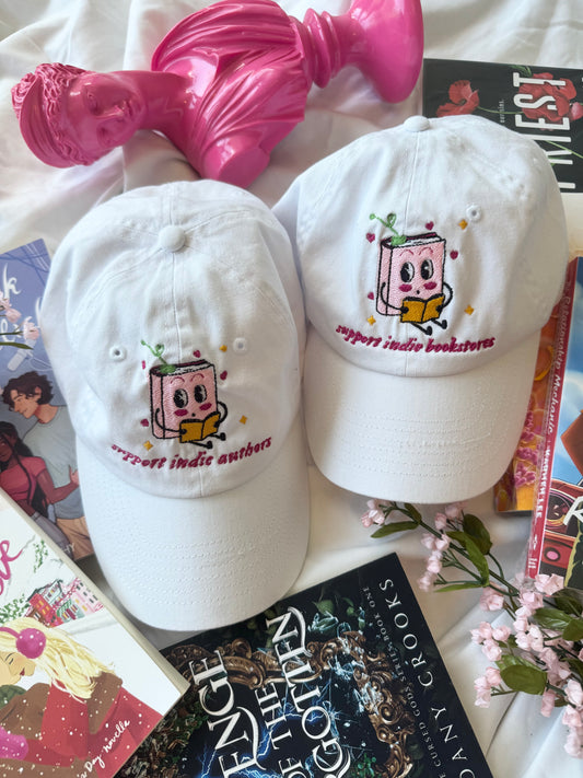 [PREORDER] 'Support Indie Bookstores/Authors' Embroidered Hat