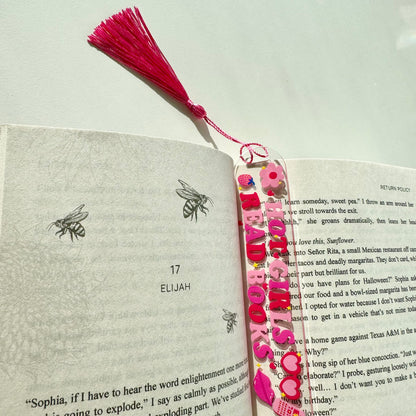 'Hot Girls Read' Resin Bookmark