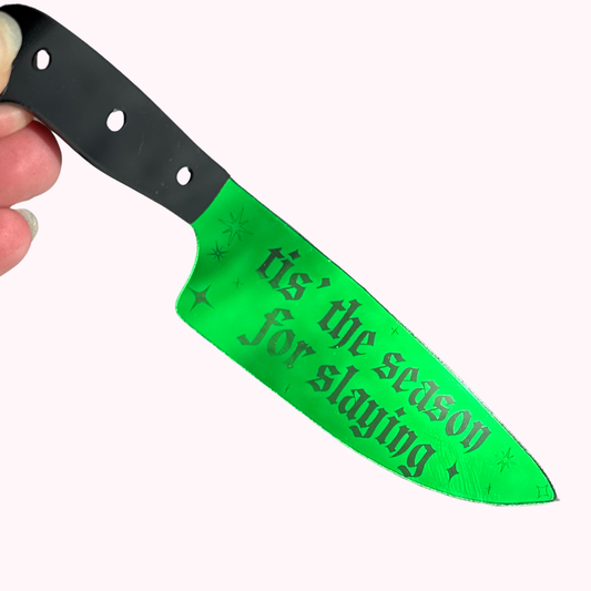 'Tis The Season for Slaying - Mirrored Knife Bookmark