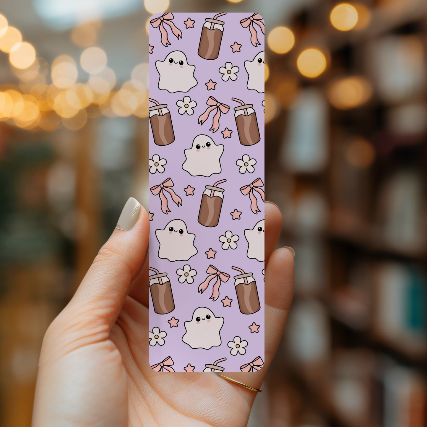 Coquette Ghosts and Coffee Bookmark