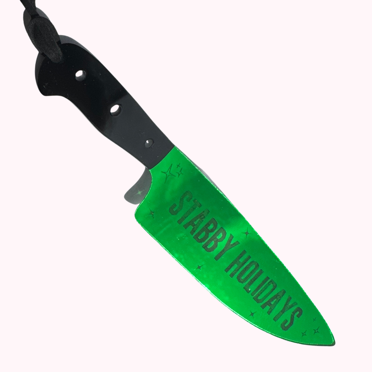 Stabby Holidays (Bold) - Mirrored Knife Bookmark