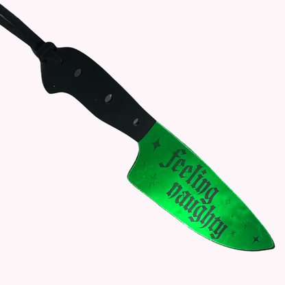 Feeling Naughty - Mirrored Knife Bookmark
